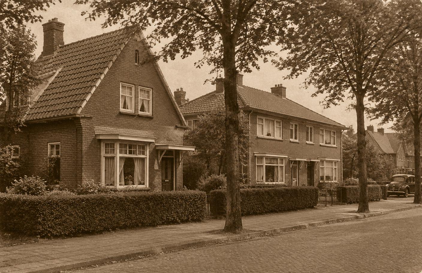 Vrijstaand huis en twee-onder-een-kapwoningen